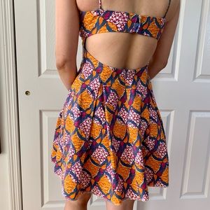 ZARA mini dress, open back. Size medium.